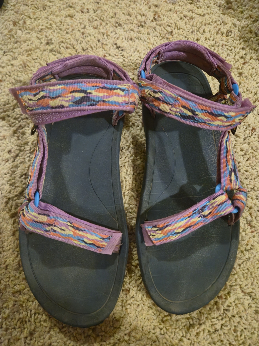 Kid's Purple Adjustable Strappy Sandals